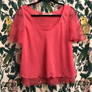Vintage Victoria’s Secret Gold Tag Ruffle Top